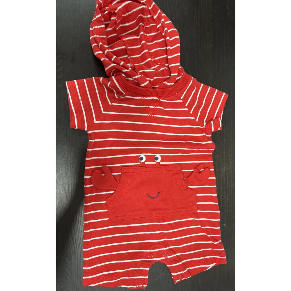Lot 3 Carters One Piece Rompers Size 6 Month Baby Boy